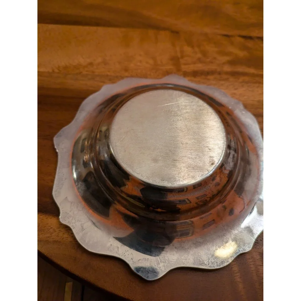 Old English Bonbon Dish c1940s by Poole Siver Co., Silverplate ORIGINAL 6